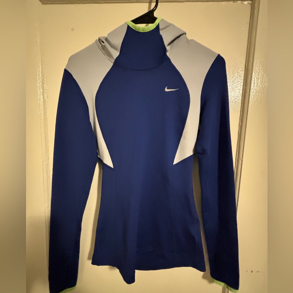 Nike Dri-FIT Jacket with Blue and Neon Green Trim